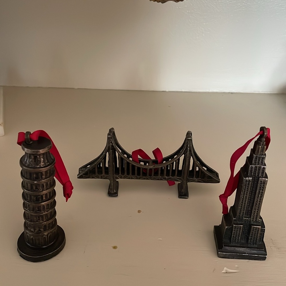 Restoration Hardware Landmark Ornaments